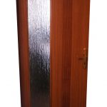 Furnirana vrata hrast staklo rezbarija