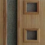 furnirana vrata sa staklima hrast