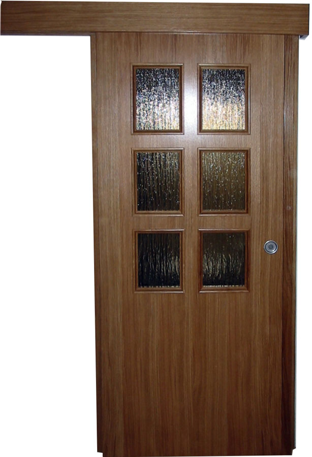 hrastova klizna vrata sa staklima