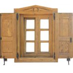 prozor hrast P-6 s škurama