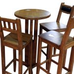 barske stolice od hrasta masiv