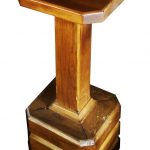 klupica barska stolica hrast masiv lakirano