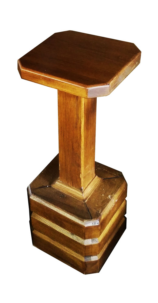 klupica barska stolica hrast masiv lakirano