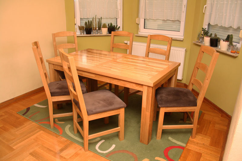 Stol i stolice masiv hrast