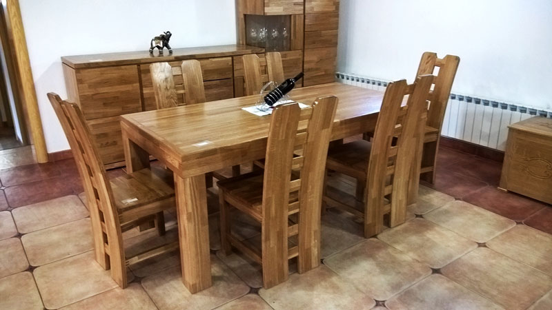 Stol i stolice hrast