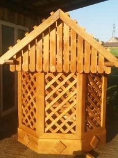 hrastov bunarski drveni okvir