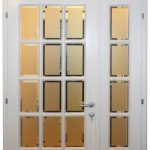 bijela vrata staklo ulazna