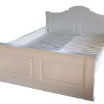 bijei masivni krevet hrast s podnicama