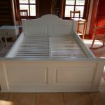 masivni bijeli krevet hrast